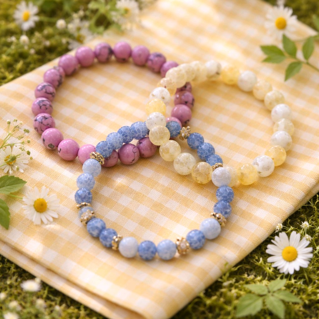 Les bracelets élastiques en perles originales