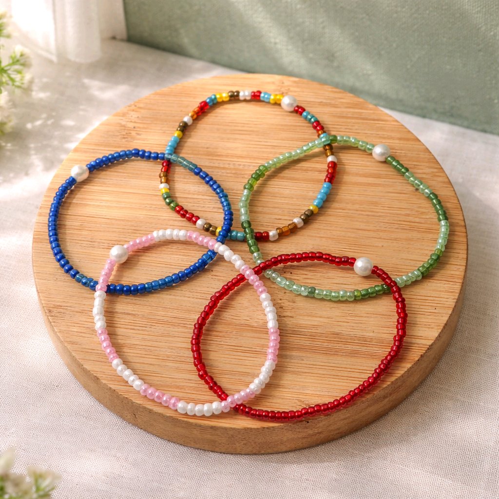 Les bracelets mini perles (plusieurs coloris disponibles)