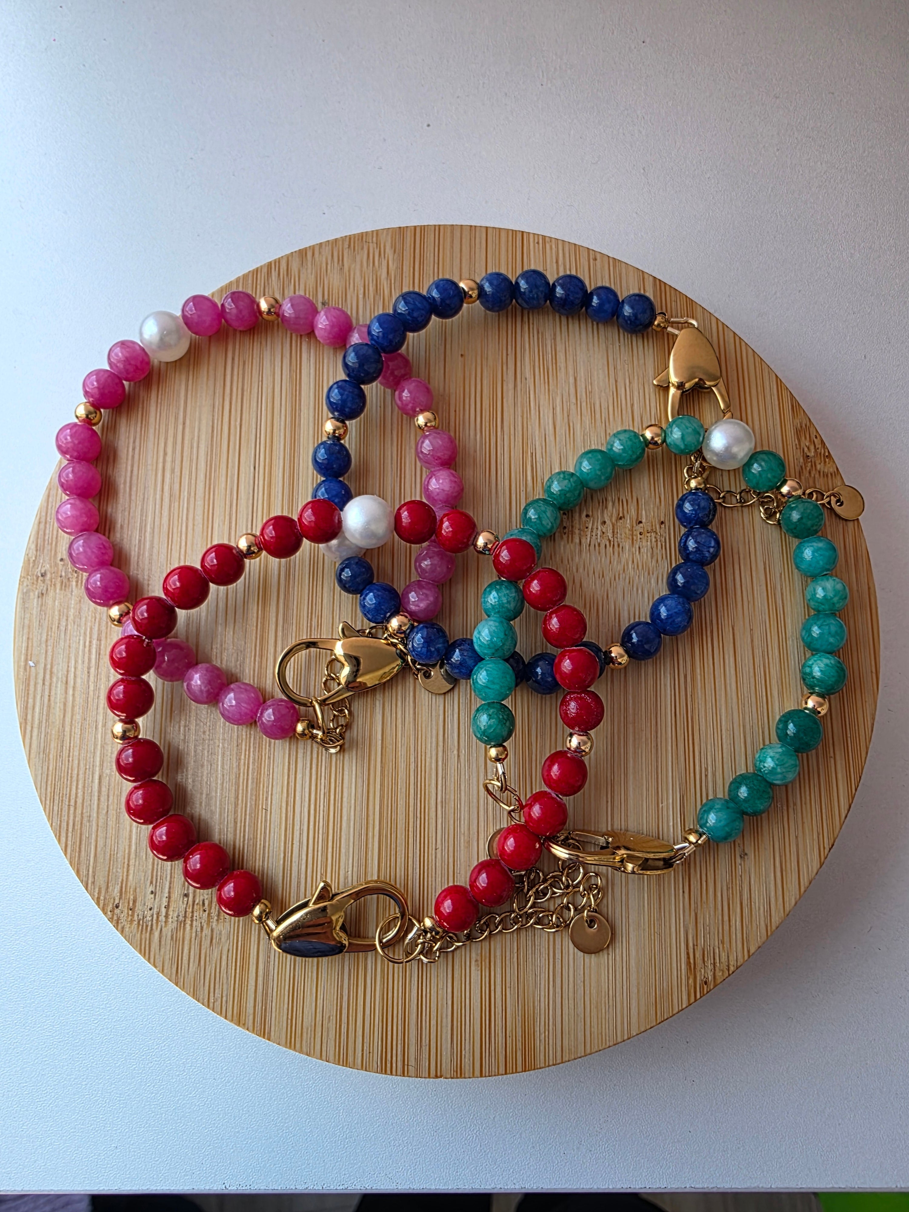 Les bracelets en perles avec fermoir