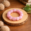 Bracelet en perles cubes - couleur rose marbré - la fabrique à pampilles
