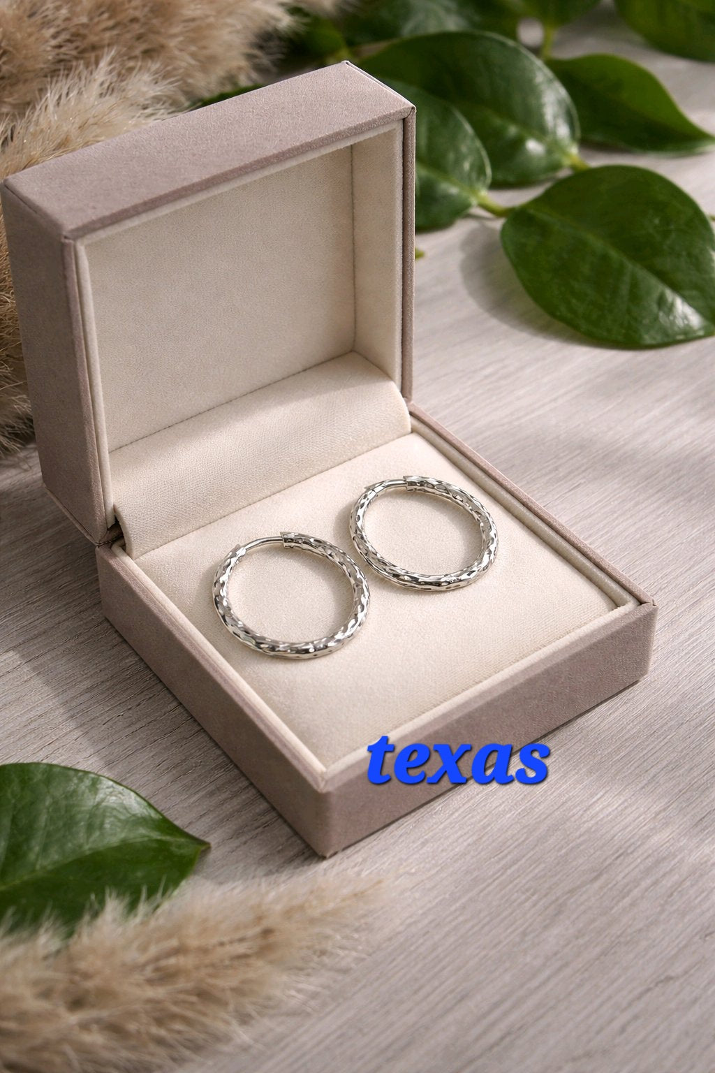 Créoles Texas couleur argent - la fabrique à pampilles