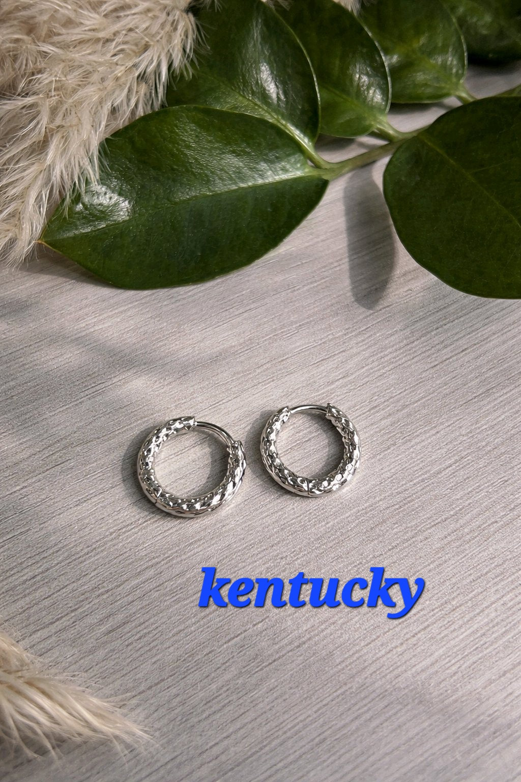 Créoles Kentucky couleur argent - la fabrique à pampilles