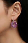 Boucles d'oreilles Fleur Pauline — avec decor (plusieurs décors disponibles)