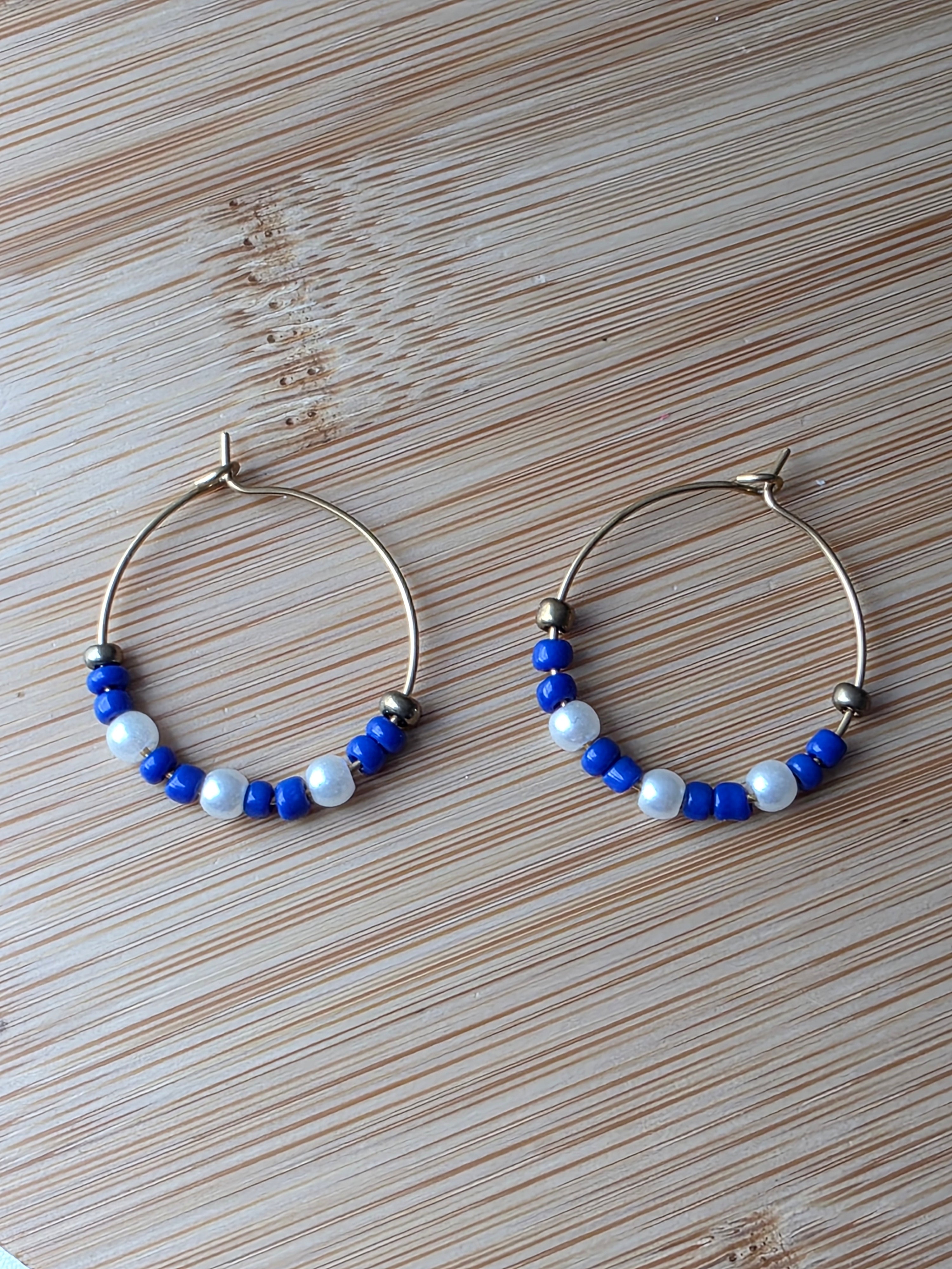 Boucles d oreilles Perrine bleu