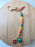 Porte clés /bijou pour sac  -multicolore- breloques poivrons, happy - la fabrique à pampille