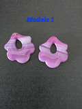 Pampilles modèle Alma - couleur violet - la fabrique à pampilles
