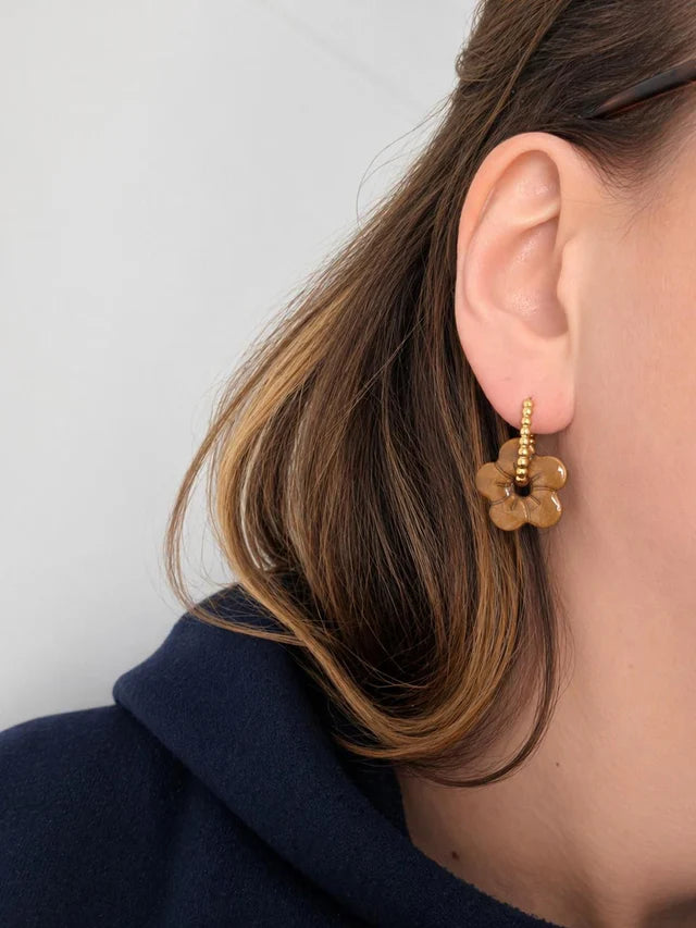 Pampilles fleur Lilas - Bronze