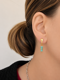 Boucles d'oreilles élégantes - Bleu turquoise