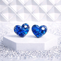 Pampilles en résine Coeur perdu – Bleu intense
