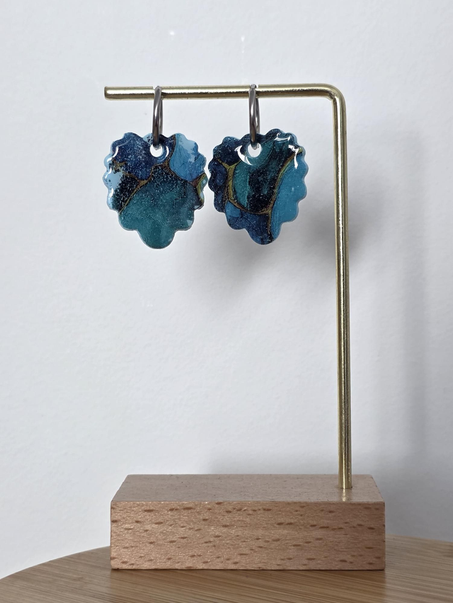 Pampilles Nina bleu floral (plusieurs modèles disponibles)