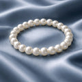 Bracelet full blanc en perles rondes 8mm