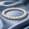 Bracelet full blanc en perles rondes 6mm