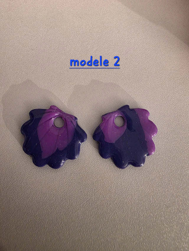 Pampilles coquillage - Purple