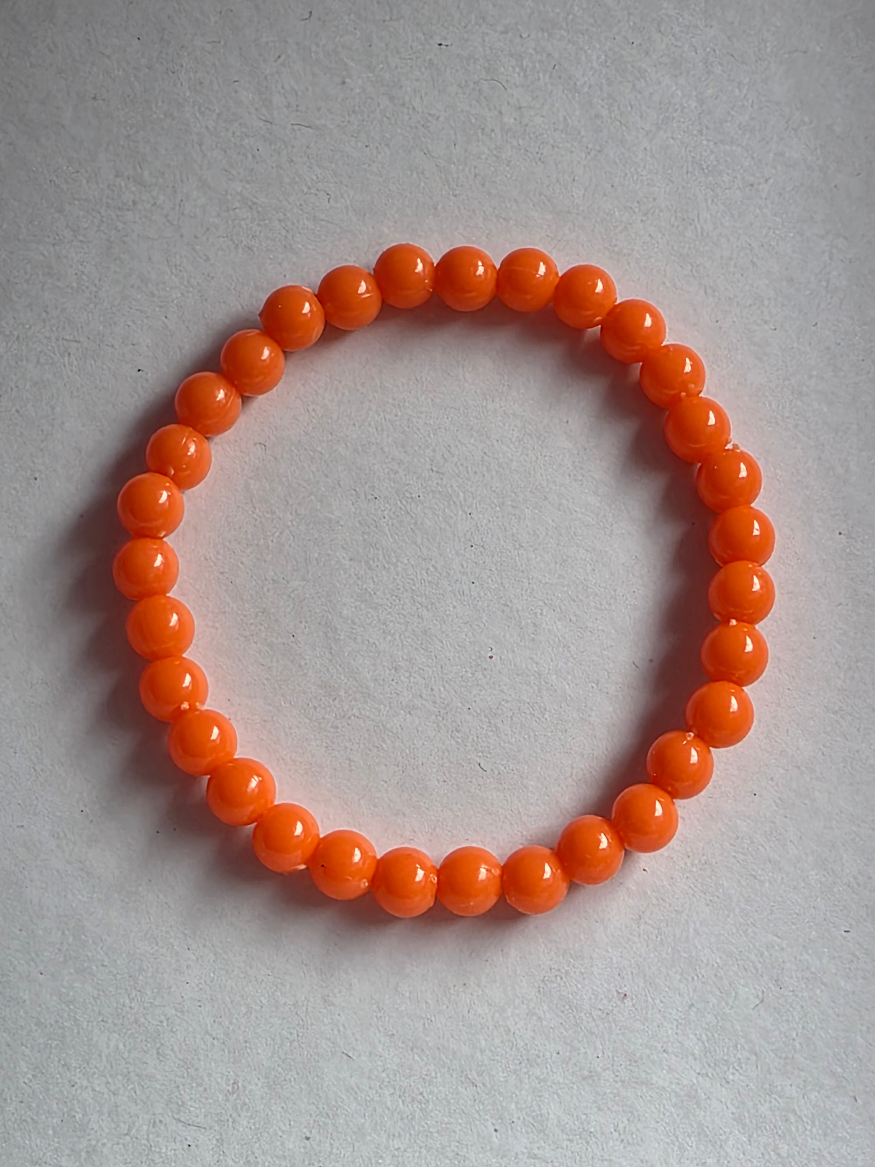 Bracelet orange uni fluo