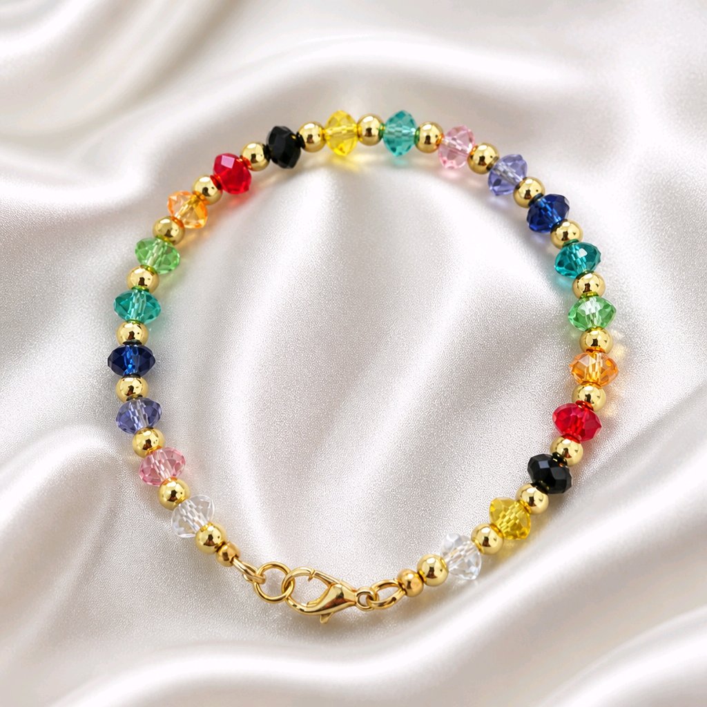 Bracelet en perles cristal