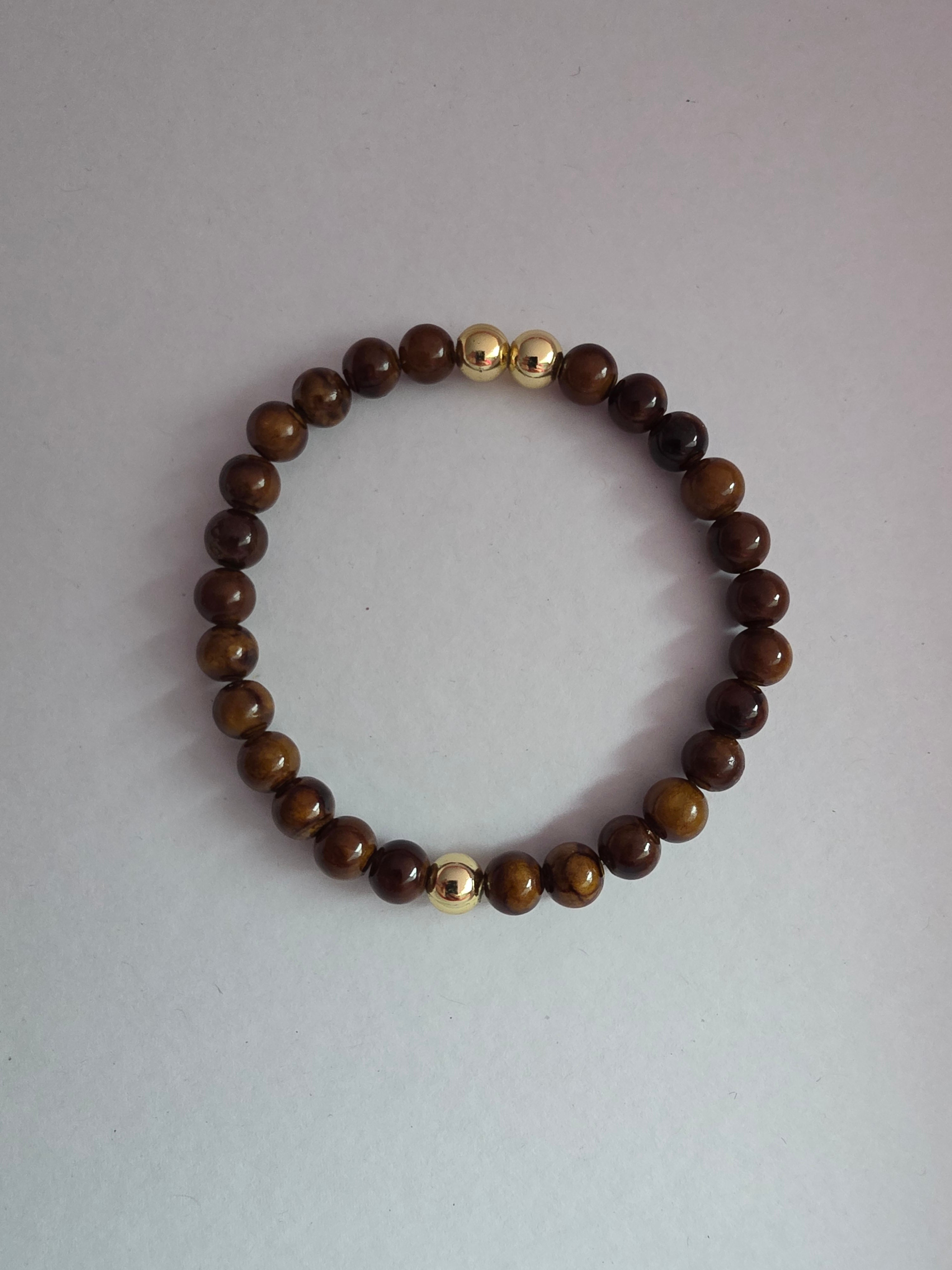 Bracelet perles marron