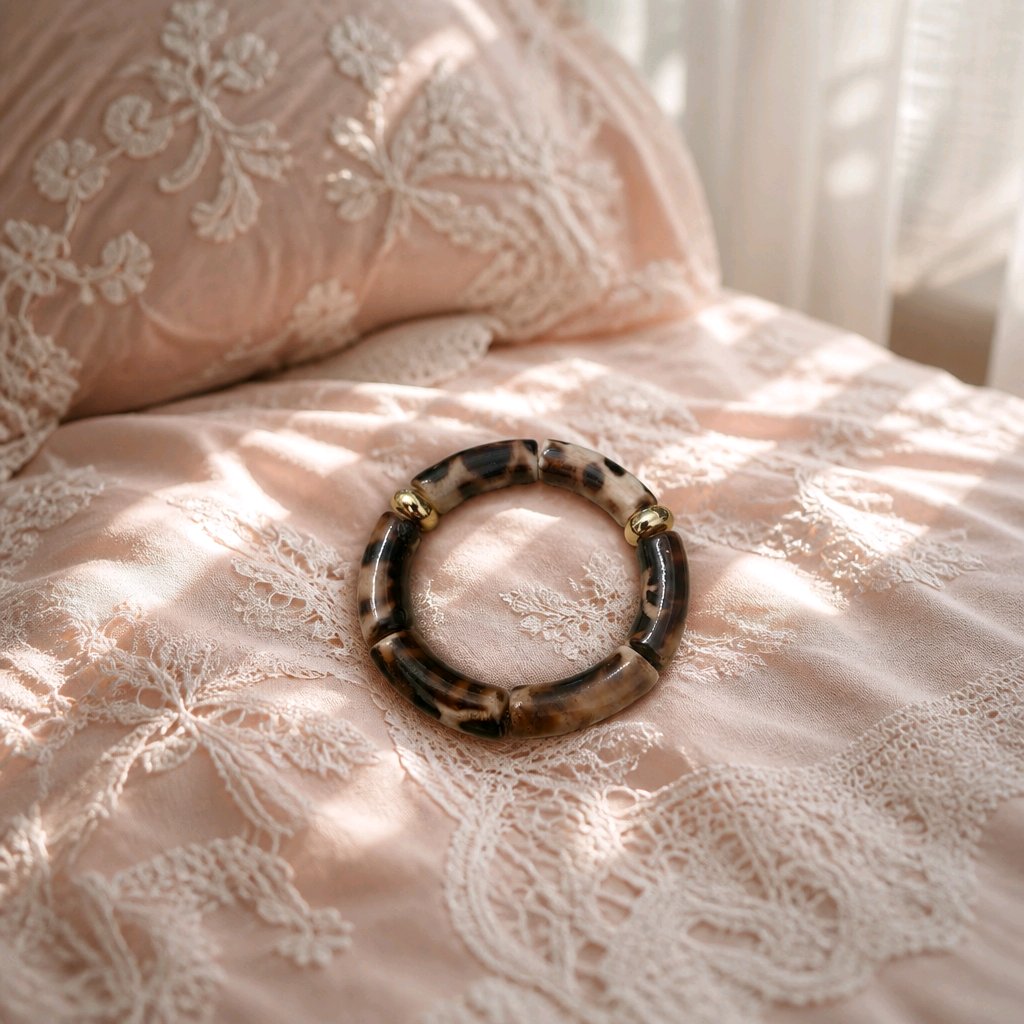 Bracelet maxi tubes animalier