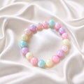 Bracelet enfants élastique perles rondes multicolore