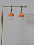 Boucles d oreilles creoles champignons orange