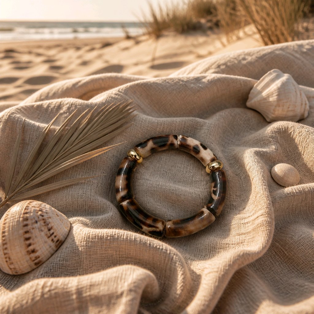 Bracelet maxi tubes animalier