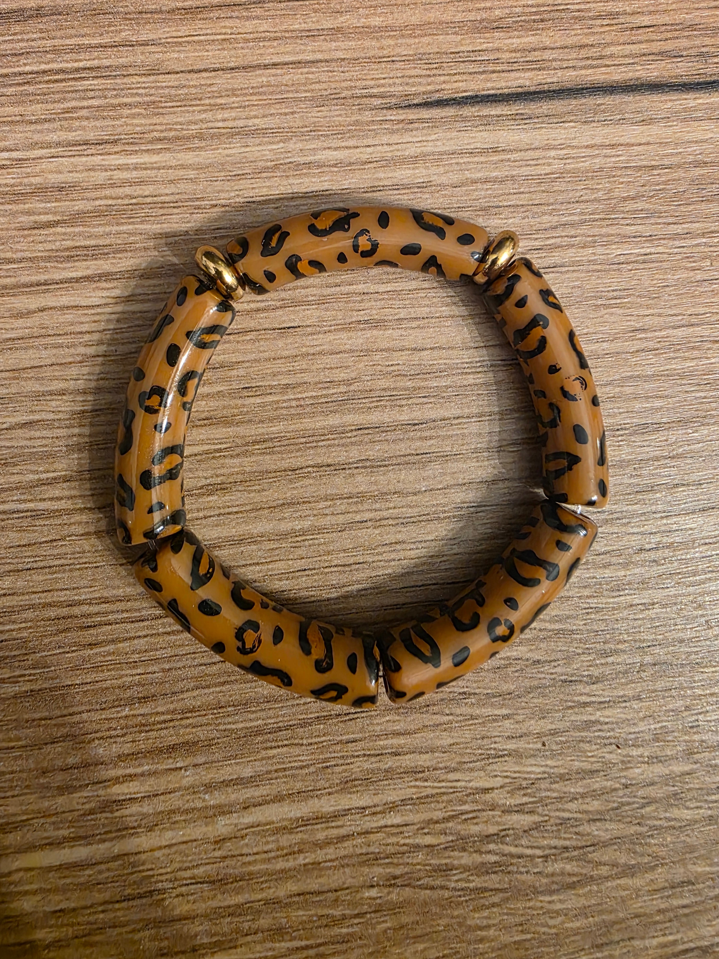 Bracelet tubes full leopard