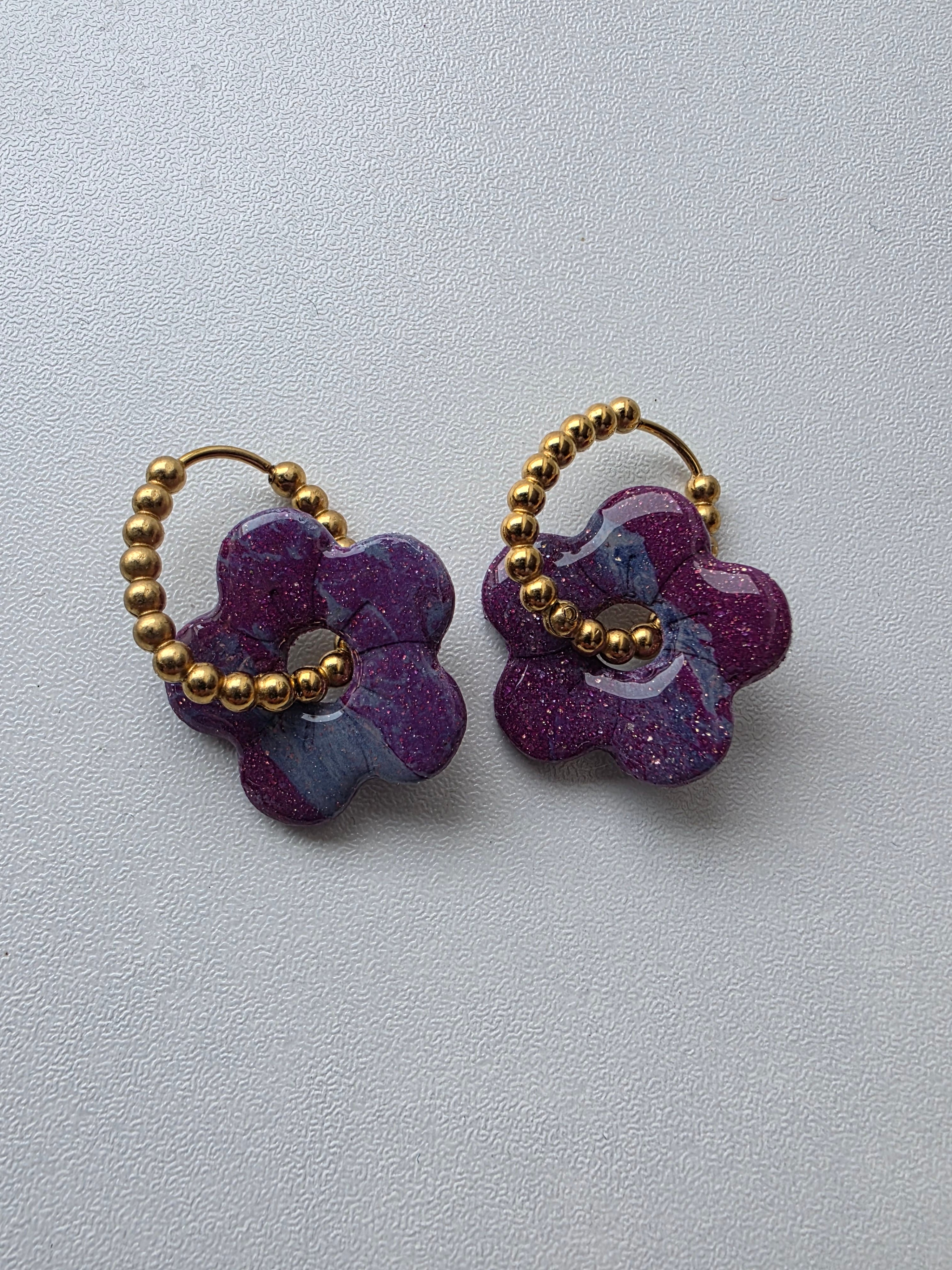 Pampilles fleur Lilas (plusieurs modèles disponibles)