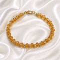 Bracelet en perles cristal orange