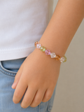 Bracelet enfant losange arc en ciel