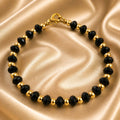 Bracelet en perles cristal noir
