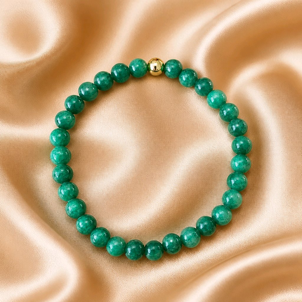 Bracelet elastique vert