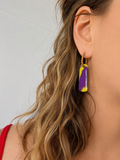 Pampilles misty – Marbré Violet & Vert Anis