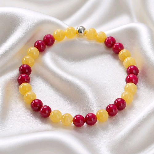 Bracelet elastique Rouge & Jaune