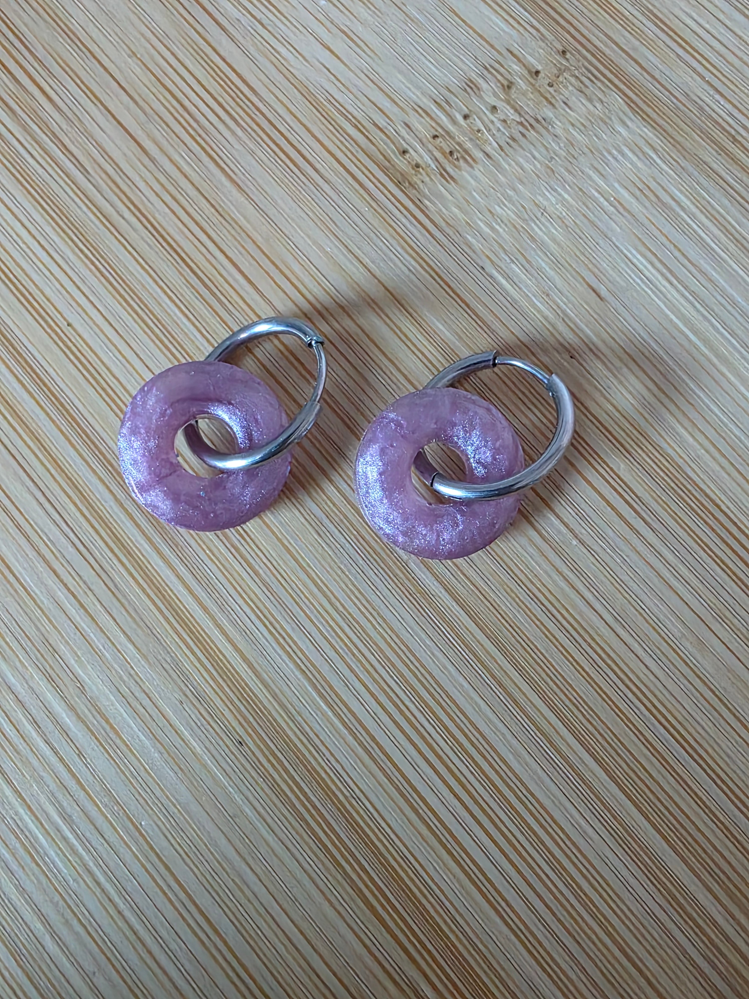 Pampilles en résine Little Donut – Lilas