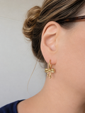 Boucles d'oreilles créoles nœud papillon