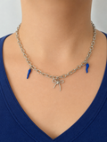 Collier en grosses mailles piments