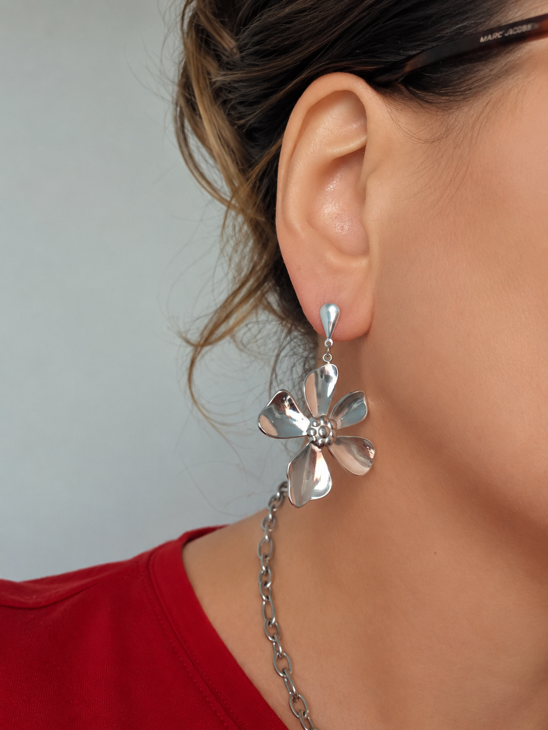 Boucles d'oreilles fleur -Elsa