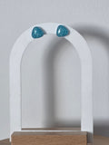 Puces d oreilles triangle- bleu ciel
