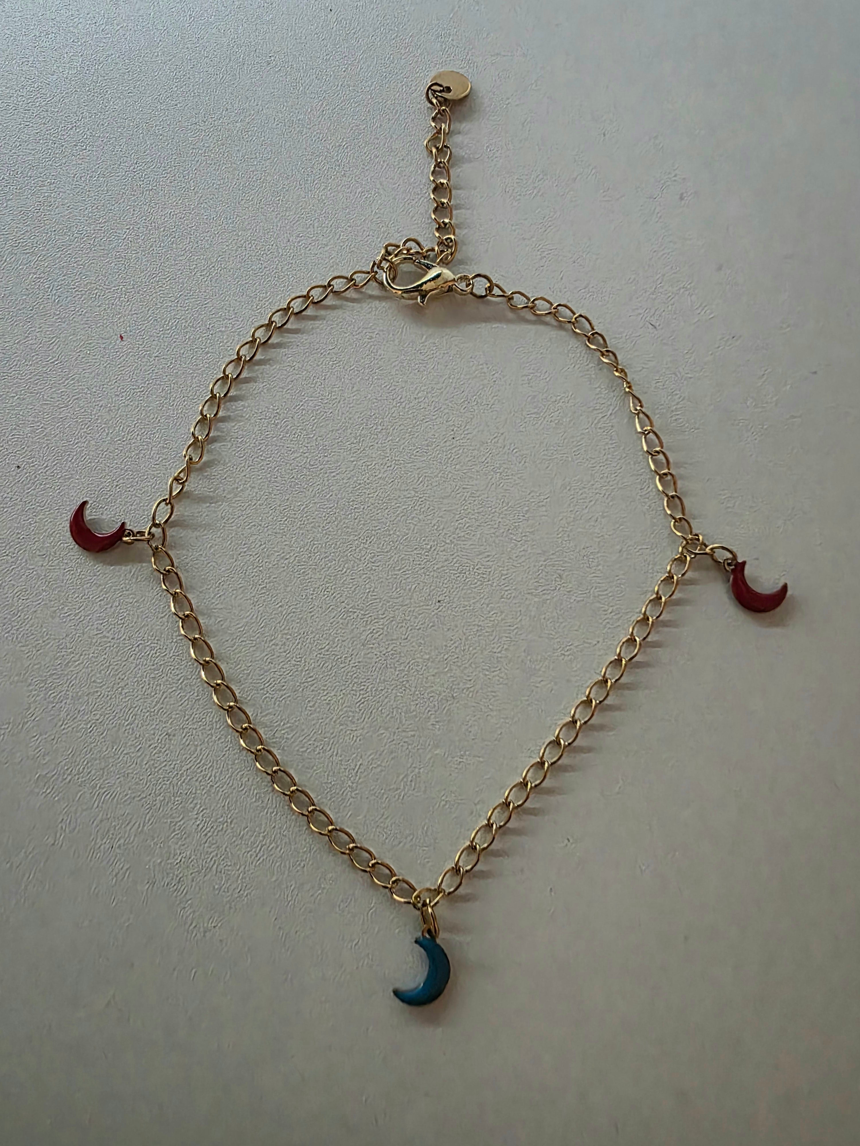 Bracelet breloques lune