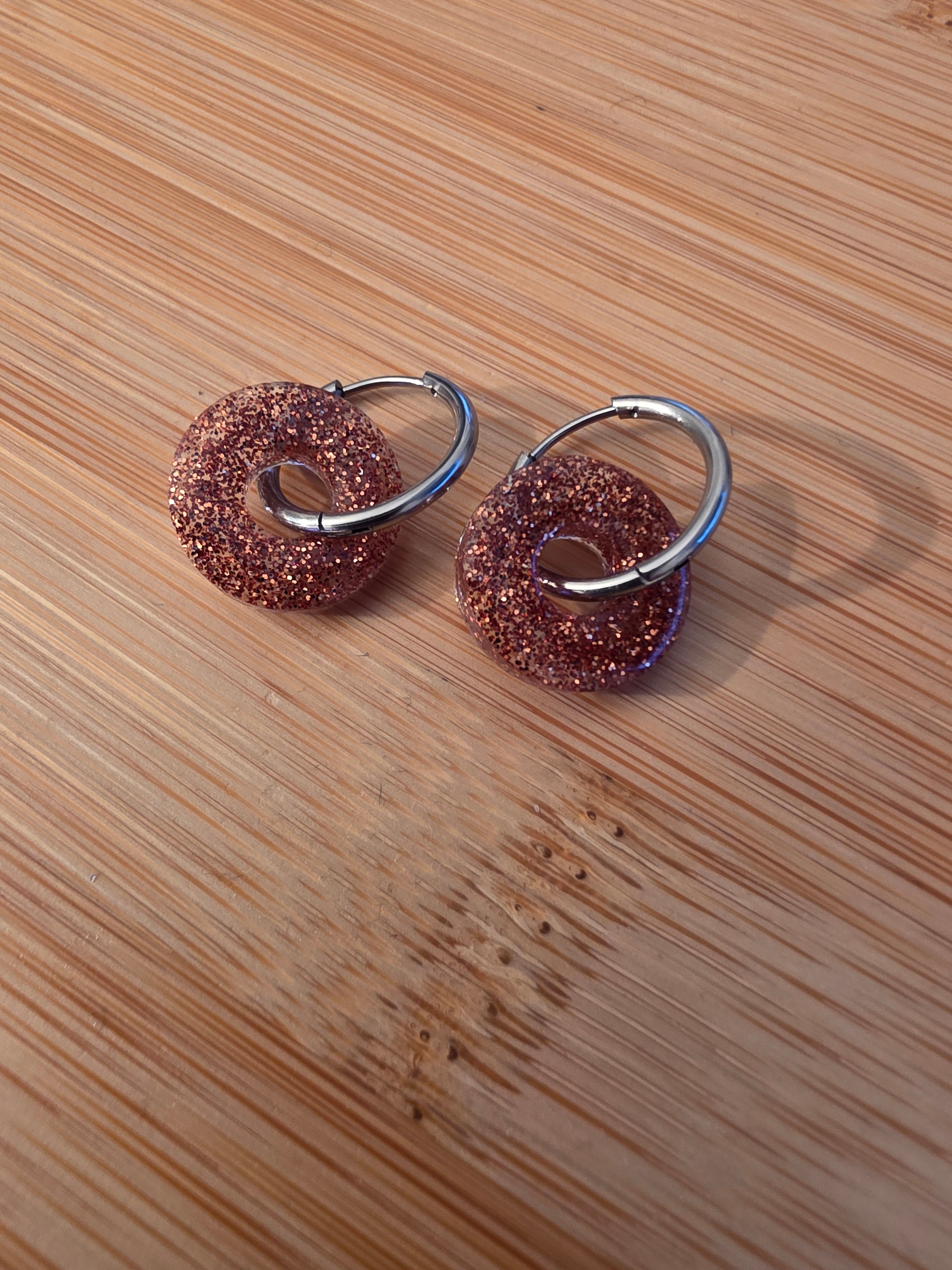 Pampilles en résine Little Donut – Bronze