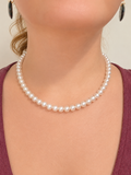 Collier de perles blanc nacré