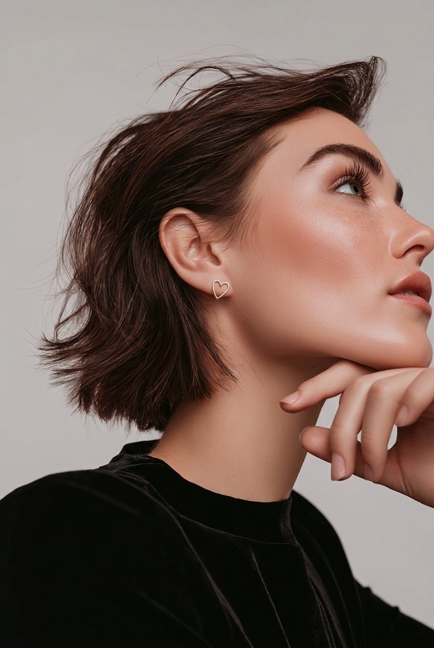 Clous d'oreilles Joli Cœur