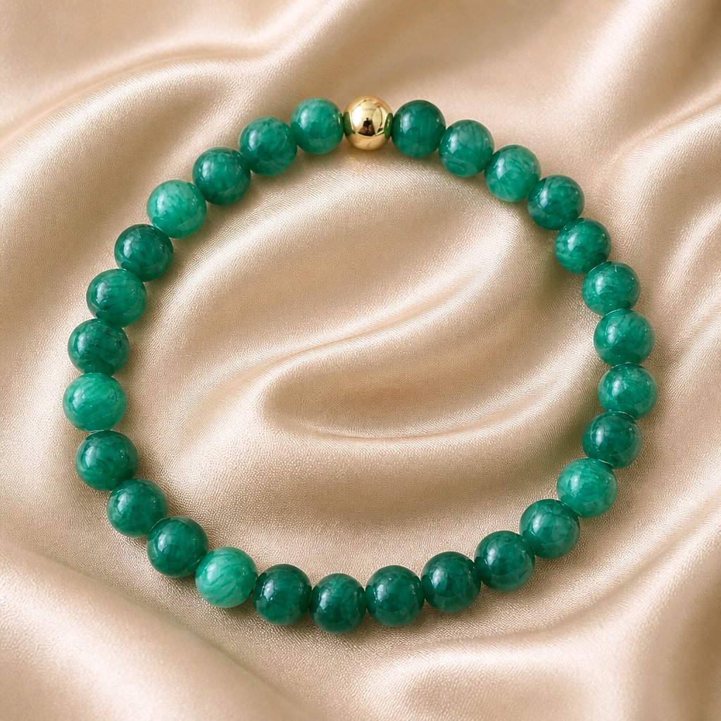 Bracelet elastique vert