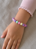 Bracelet perles pastel